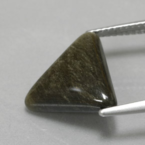 Ossidiana naturale giallo da 4,05 ct, trillion, opaco