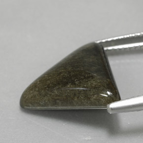 Ossidiana naturale giallo da 6,16 ct, trillion, opaco