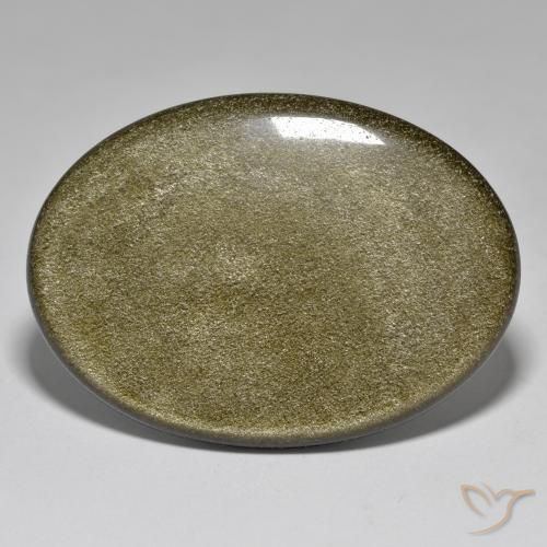 37.60ct Naturale Multicolore Ossidiana, Ovale, Opaco
