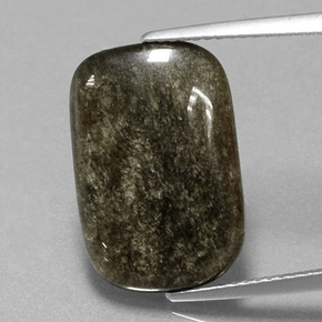 Ossidiana Patina dorata naturale da 6.50 ct, Taglio a cuscino, Opaco