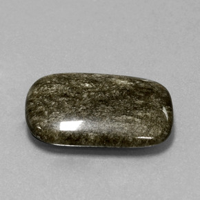 Ossidiana Patina dorata naturale da 6.50 ct, Taglio a cuscino, Opaco