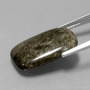 Ossidiana Patina dorata naturale da 6.50 ct, Taglio a cuscino, Opaco