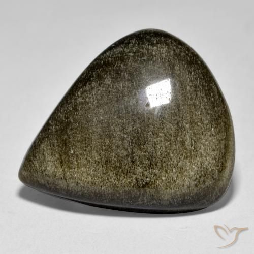 Ossidiana Multicolore naturale da 22.72 ct, Forma a pera, Opaco