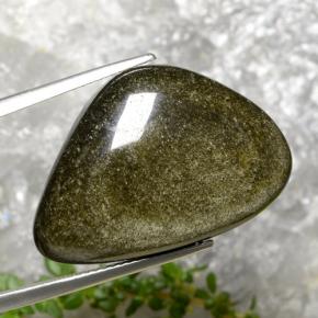 Ossidiana naturale nero da 22,45 ct, forma fantasia, opaco