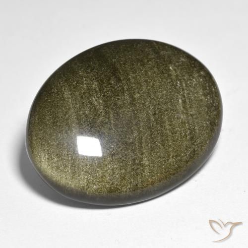 Ossidiana Multicolore naturale da 32.49 ct, Ovale, Opaco