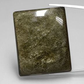 Ossidiana naturale oro da 58,23 ct, baguette, opaco