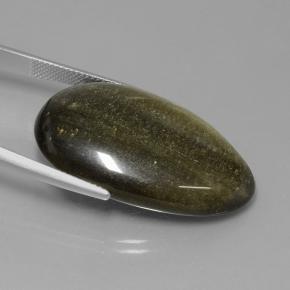 Ossidiana Padparadscha (arancione) naturale da 33.67 ct, Forma a pera, Opaco