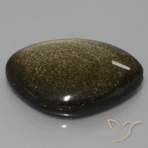 Ossidiana Marrone nero naturale da 35.75 ct, Taglio a fantasia, Opaco