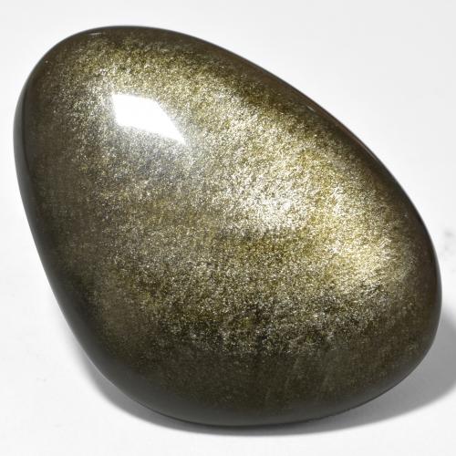 Ossidiana Nero con riflessi dorati naturale da 40.38 ct, Forma fantasia, Opaco