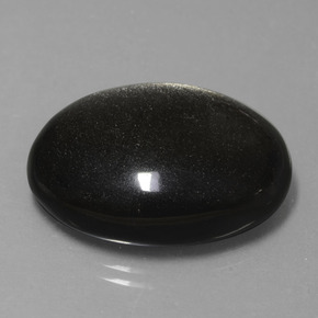 Ossidiana naturale oro da 25,73 ct, taglio ovale, opaco