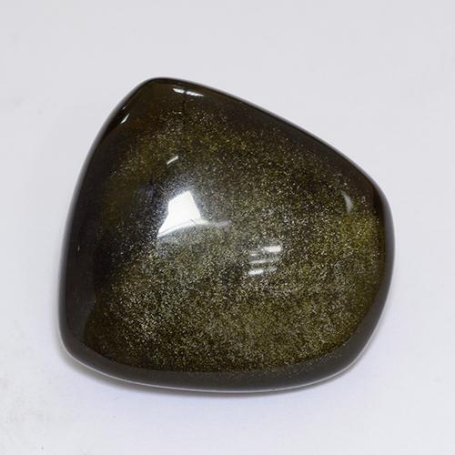 Ossidiana Nero con Bronzo naturale da 22.74 ct, Forma fantasia, Opaco