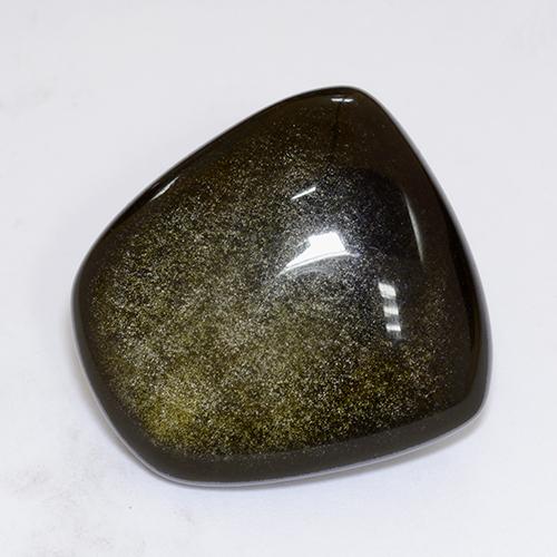 Ossidiana Nero con Bronzo naturale da 22.74 ct, Forma fantasia, Opaco
