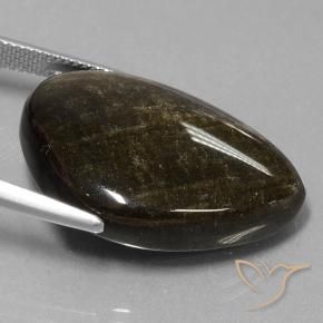 Ossidiana Marrone nero naturale da 24.42 ct, Taglio a fantasia, Opaco