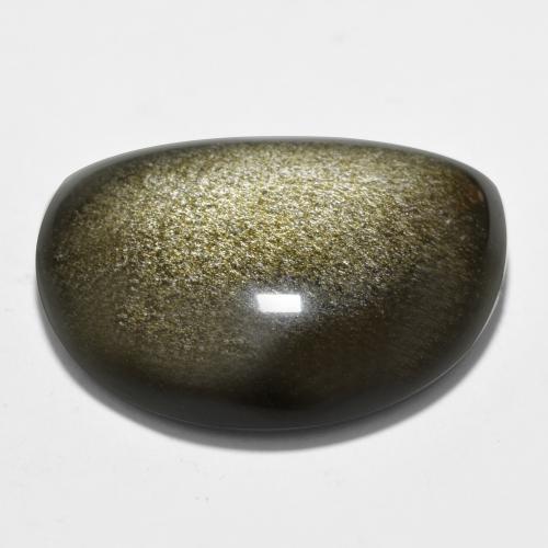 Ossidiana Multicolore Nero naturale da 27.49 ct, Forma fantasia, Opaco