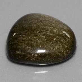 Ossidiana naturale dorato da 17,56 ct, forma fantasia, opaco
