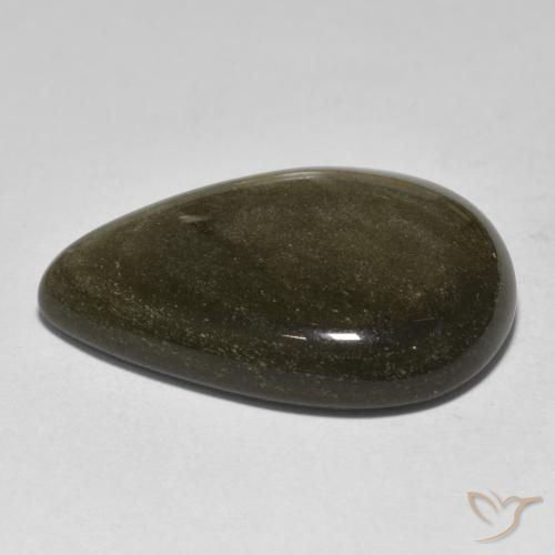 Ossidiana Multicolore naturale da 25.90 ct, Forma a pera, Opaco