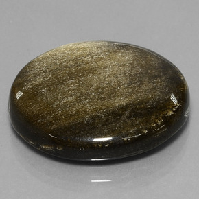 Ossidiana naturale nero da 38,01 ct, taglio rotondo, opaco