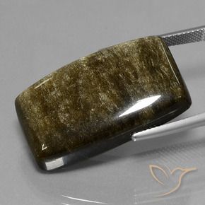 Ossidiana Marrone nero naturale da 34.97 ct, Cuscino, Opaco