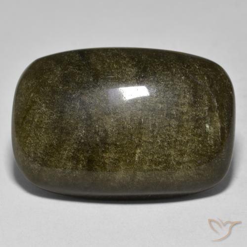 30.70ct Naturale Multicolore Ossidiana, Cuscino, Opaco