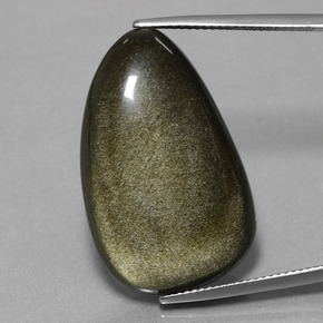 Ossidiana naturale nero da 26,38 ct, forma fantasia, opaco
