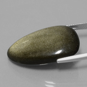 Ossidiana naturale nero da 26,38 ct, forma fantasia, opaco