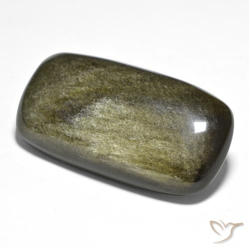 44.74ct Naturale Multicolore Ossidiana, Cuscino, Opaco