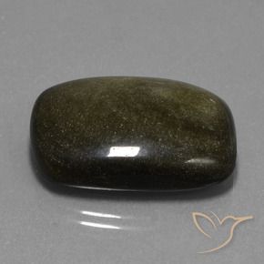 Ossidiana Nero con Bronzo naturale da 28.60 ct, Cuscino, Opaco