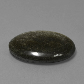 Ossidiana Lucentezza d'oro nero naturale da 16.64 ct, Taglio ovale, Opaco