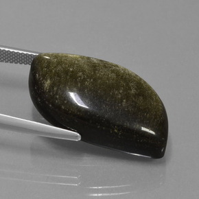 Ossidiana naturale nero da 25,29 ct, forma fantasia, opaco