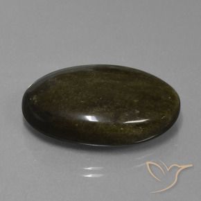 Ossidiana Marrone nerastro naturale da 31.37 ct, Ovale, Opaco