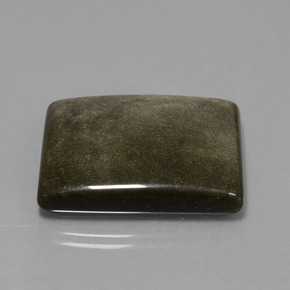 Ossidiana naturale nero da 38,59 ct, baguette, opaco