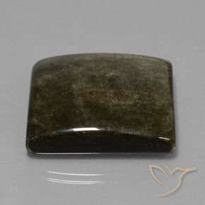 Ossidiana Nero con Bronzo naturale da 54.37 ct, Quadrato, Opaco