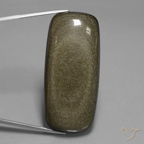 71.31ct Naturale Multicolore Ossidiana, Cuscino, Opaco