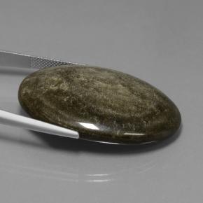 Ossidiana naturale dorato da 57,33 ct, taglio ovale, opaco
