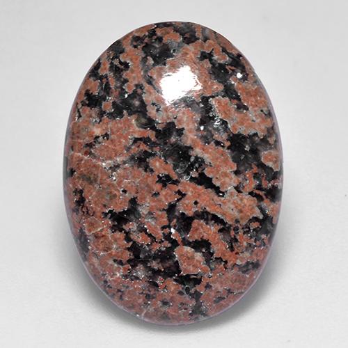 Ossidiana naturale multicolore da 7,69 ct, taglio ovale, opaco