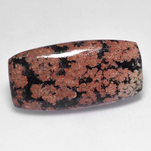 Ossidiana naturale multicolore da 8,20 ct, taglio a cuscino, opaco
