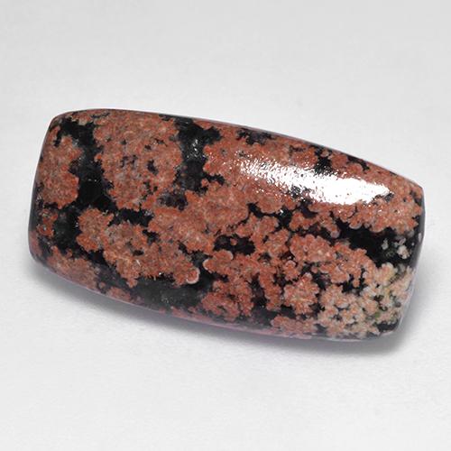 Ossidiana naturale multicolore da 8,20 ct, taglio a cuscino, opaco