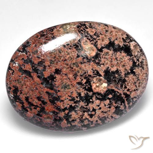 24.87ct Naturale Multicolore Ossidiana, Ovale, Opaco