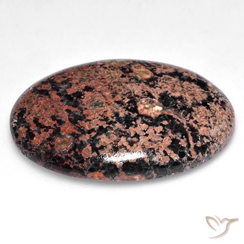 Ossidiana Multicolore naturale da 24.87 ct, Ovale, Opaco