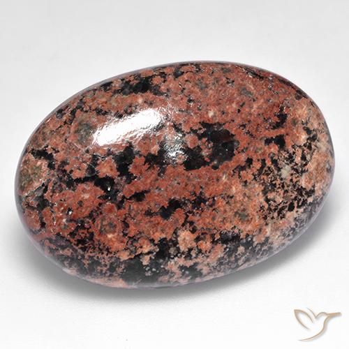 29.15ct Naturale Multicolore Ossidiana, Ovale, Opaco