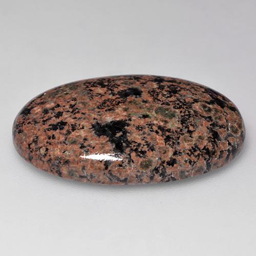 Ossidiana naturale multicolore da 25,01 ct, taglio ovale, opaco
