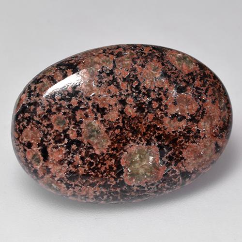 Ossidiana naturale multicolore da 15,91 ct, taglio ovale, opaco