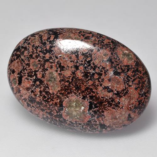 Ossidiana naturale multicolore da 15,91 ct, taglio ovale, opaco
