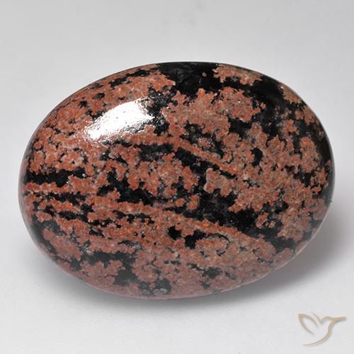28.27ct Naturale Multicolore Ossidiana, Ovale, Opaco