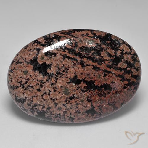 Ossidiana Multicolore naturale da 34.04 ct, Ovale, Opaco