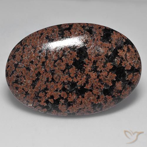 32.65ct Naturale Multicolore Ossidiana, Ovale, Opaco