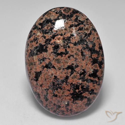 29.76ct Naturale Multicolore Ossidiana, Ovale, Opaco