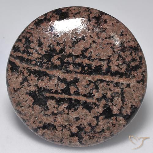 31.00ct Naturale Multicolore Ossidiana, Rotondo, Opaco