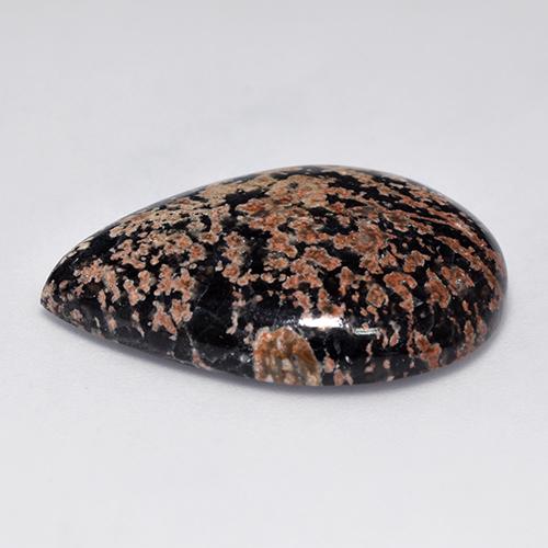 Ossidiana Multicolore naturale da 20.83 ct, Forma a pera, Opaco