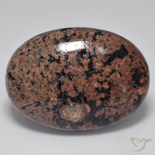 22.85ct Naturale Multicolore Ossidiana, Ovale, Opaco